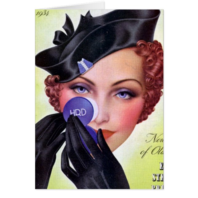 Cartão Pulverizando seu nariz (Frente)