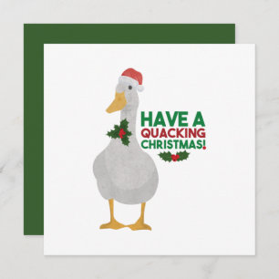 Cartão Pum de Natal Duck: Tenha um Natal Quacking