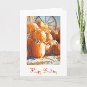 Cartão Pumpkin Birthday