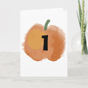 Cartão Pumpkin Birthday Baby