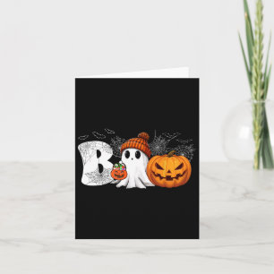 Cartão Pumpkin Jack O Lanterna Ghost Boo Halloween Costum