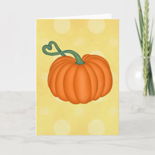 Cartão Pumpkin Love