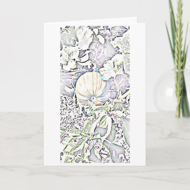 Cartão Pumpkin patch (Frente)