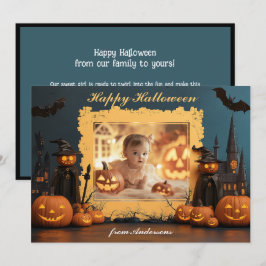 Cartão Pumpkin Peek-a-BOO