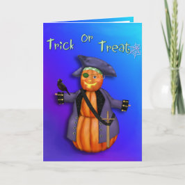 Cartão Pumpkin Pirate