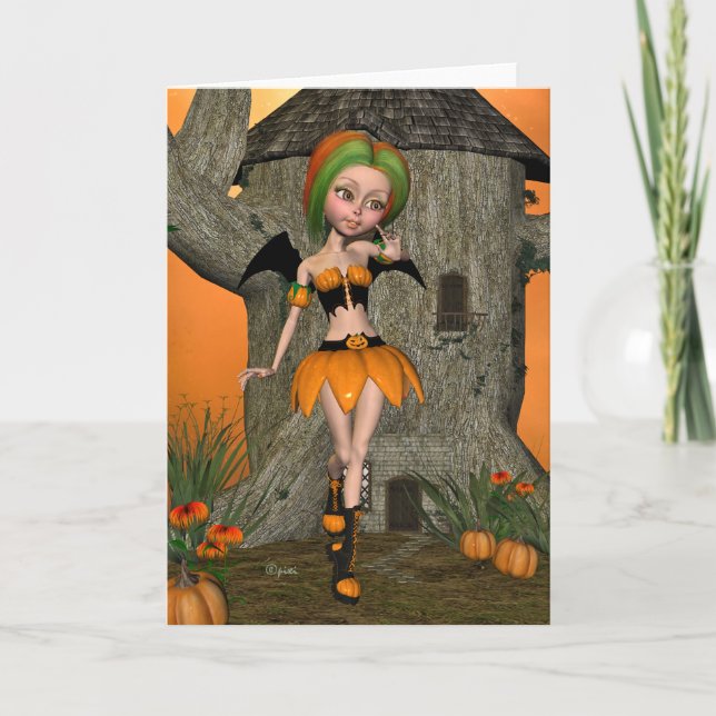 Cartão Pumpkin Pixi Greeting Card (Frente)