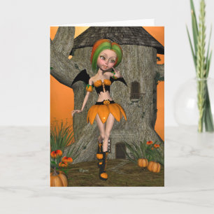 Cartão Pumpkin Pixi Greeting Card