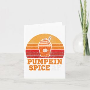 Cartão Pumpkin Spice Af Divertimento Men Marido Roupa Hal