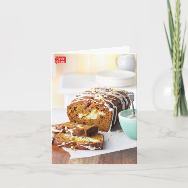 Cartão Pumpkin Swirl Bread (Frente)