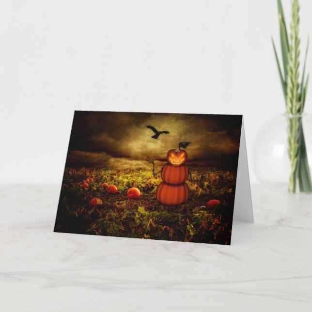 Cartão Pumpkinman (Frente)