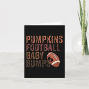 Cartão Pumpkins Futebol Baby Bumps
