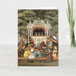 Cartão Punch and Judy Puppet Show"