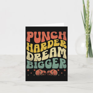 Cartão Punch Harder Dream Maior Forte Esportiva
