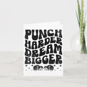 Cartão Punch Harder Dream Maior Forte Esportiva