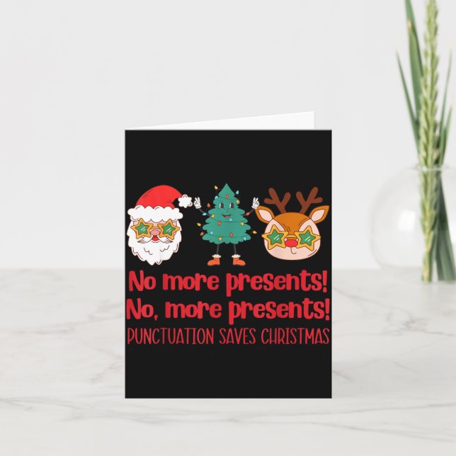 Cartão Punctuation Saves Christmas Reading Teacher Ela Gr (Frente)