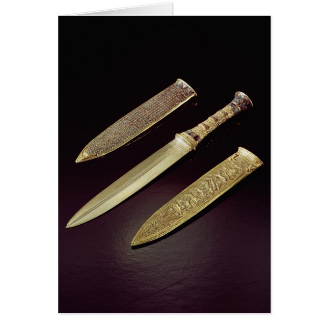 Cartão Punhal Dourado e bainha (Frente)