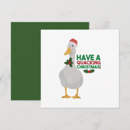 Cartão Punição de Natal de Pato: Tenha um Natal Quackando