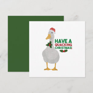 Cartão Punição de Natal de Pato: Tenha um Natal Quackando