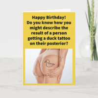 Punição Engraçada de Bunda Quack Feliz Aniversário