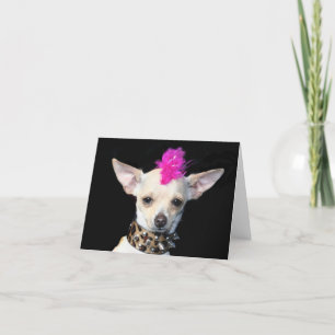 Cartão Punk Chihuahua Notecard