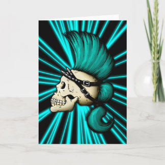 Cartão Punk Skull