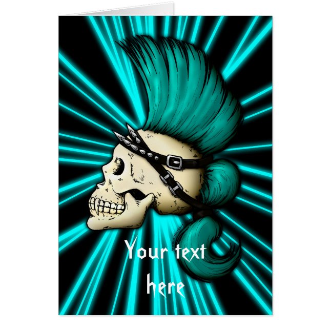 Cartão Punk Skull (Frente)