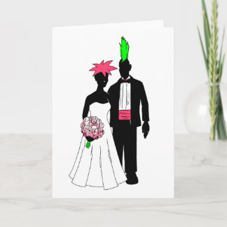 Cartão Punk Wedding