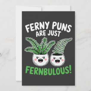Cartão Puns de Samambaia – Samambaia é demais! Design de 