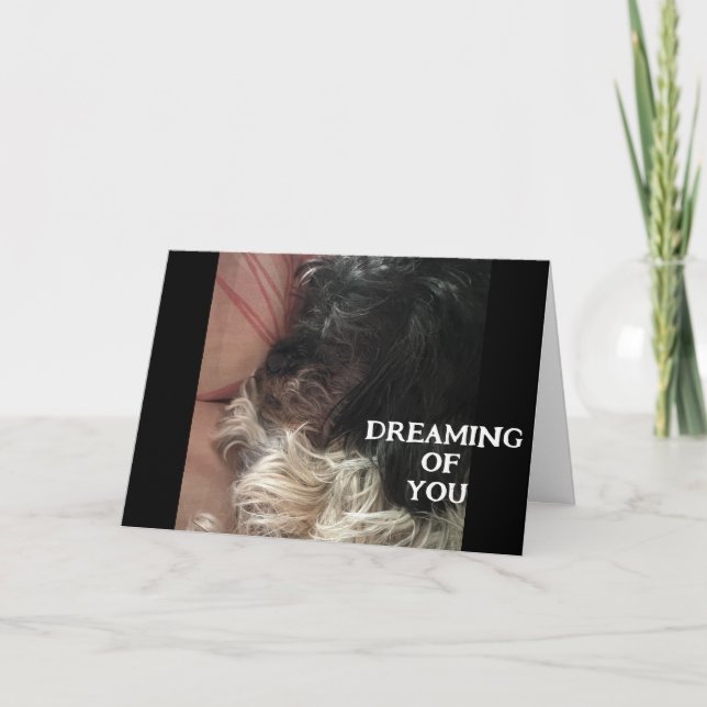 CARTÃO PUP TEM SONHOS DE COMO VOCÊ CELEBRAR ANIVERSÁRIO (Frente)