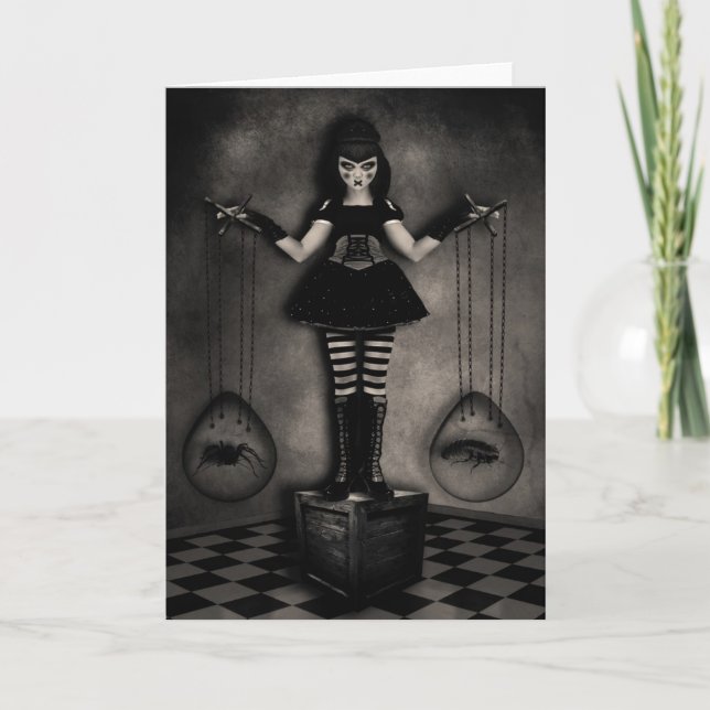 Cartão Puppet Balance Greeting Card (Frente)