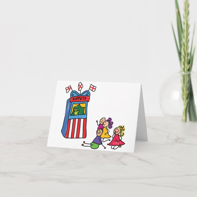 Cartão Puppet Show Note Cards (Frente)