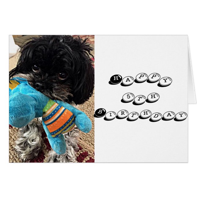 CARTÃO PUPPY COM BRINQUEDOS DIZ QUE VOCÊ ESTÁ RODANDO *** (Frente Horizontal)