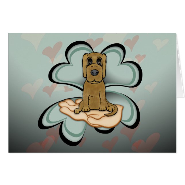 Cartão Puppy Love (Frente Horizontal)