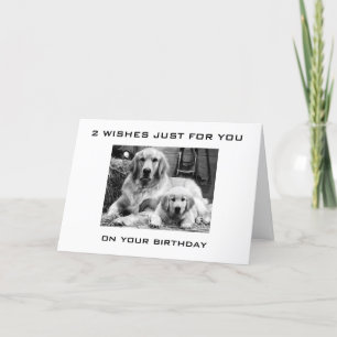 CARTÃO PUPS FAZEM 2 DESEJOS APENAS PARA O SEU ANIVERSÁRIO