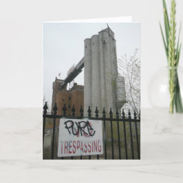 Cartão "PURE TRESPASSING" Congratulatory Card