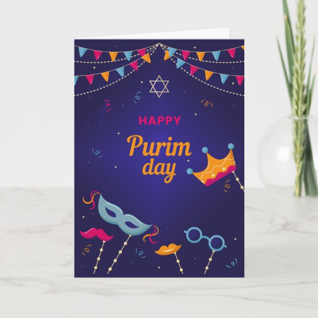 Cartão Purim Day Greeting Card (Frente)