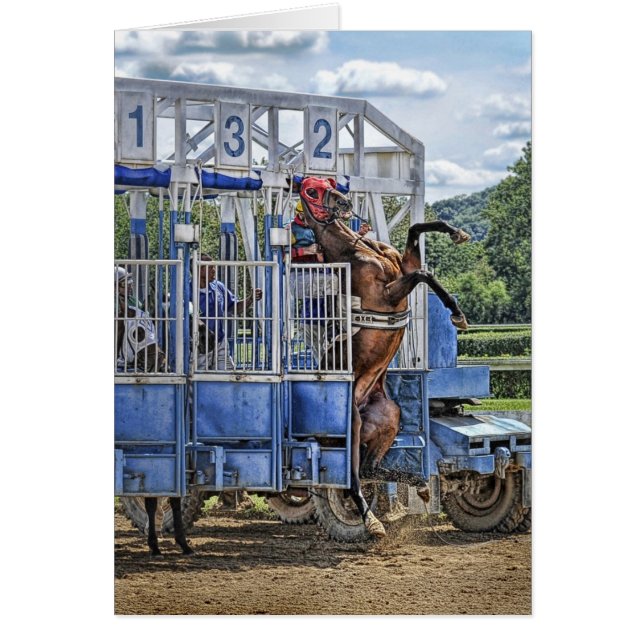 Cartão Puro-sangue arriscados (Frente)