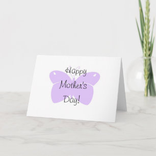 Cartão Purple Butterfly Mother's Day Card