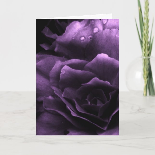 Cartão Purple Close Up of a Double Begonia (Frente)