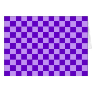 Cartão Purple Combination Checkerboard by ShirleyTaylor