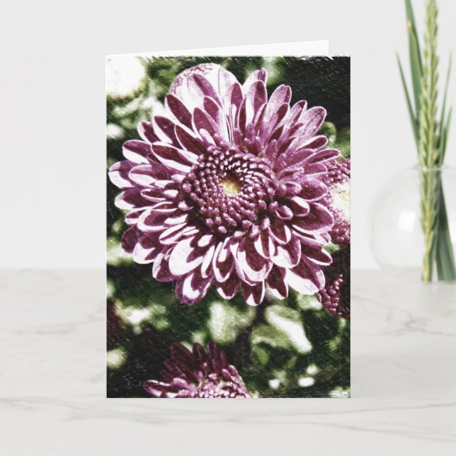 Cartão Purple Flowers Card (Frente)