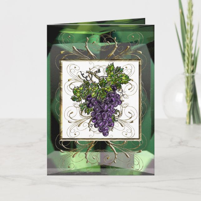 Cartão Purple Grapes (Frente)