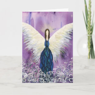 Cartão Purple Guardian Angel