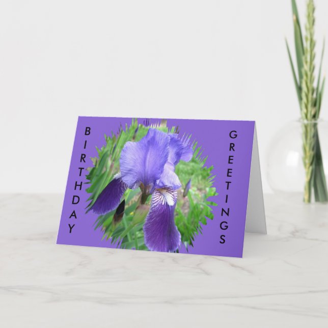 Cartão Purple Iris (Frente)