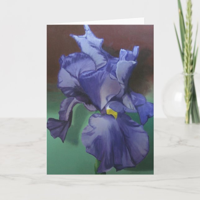 Cartão Purple Iris Greeting card (Frente)