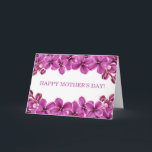 Cartão Purple Lilac Happy Mother's Day Greeting Card<br><div class="desc">Beautiful greeting card with purple lilac wreath. You can customize the text,  background color to suit your needs. Matching items available in our store.</div>