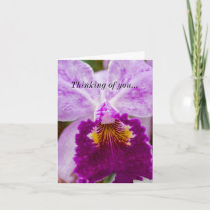 Cartão Purple Passion Orchid Thinking Of You Card
