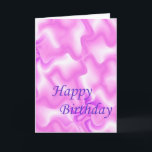 Cartão Purple Pattern Birthday<br><div class="desc">Purple Daze</div>