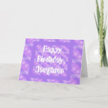 Cartão Purple Plaid Card<br><div class="desc">A pretty purple card you can customize to fit your occasion.</div>