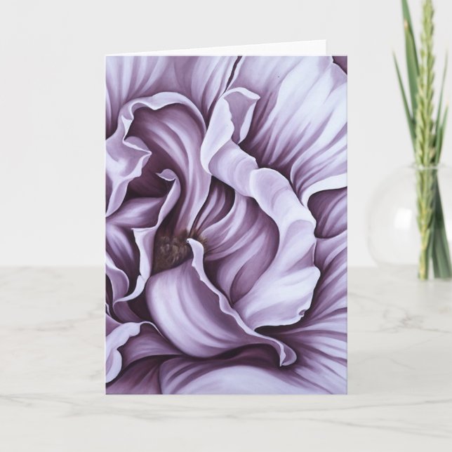 Cartão Purple Rose Greeting Card (Frente)